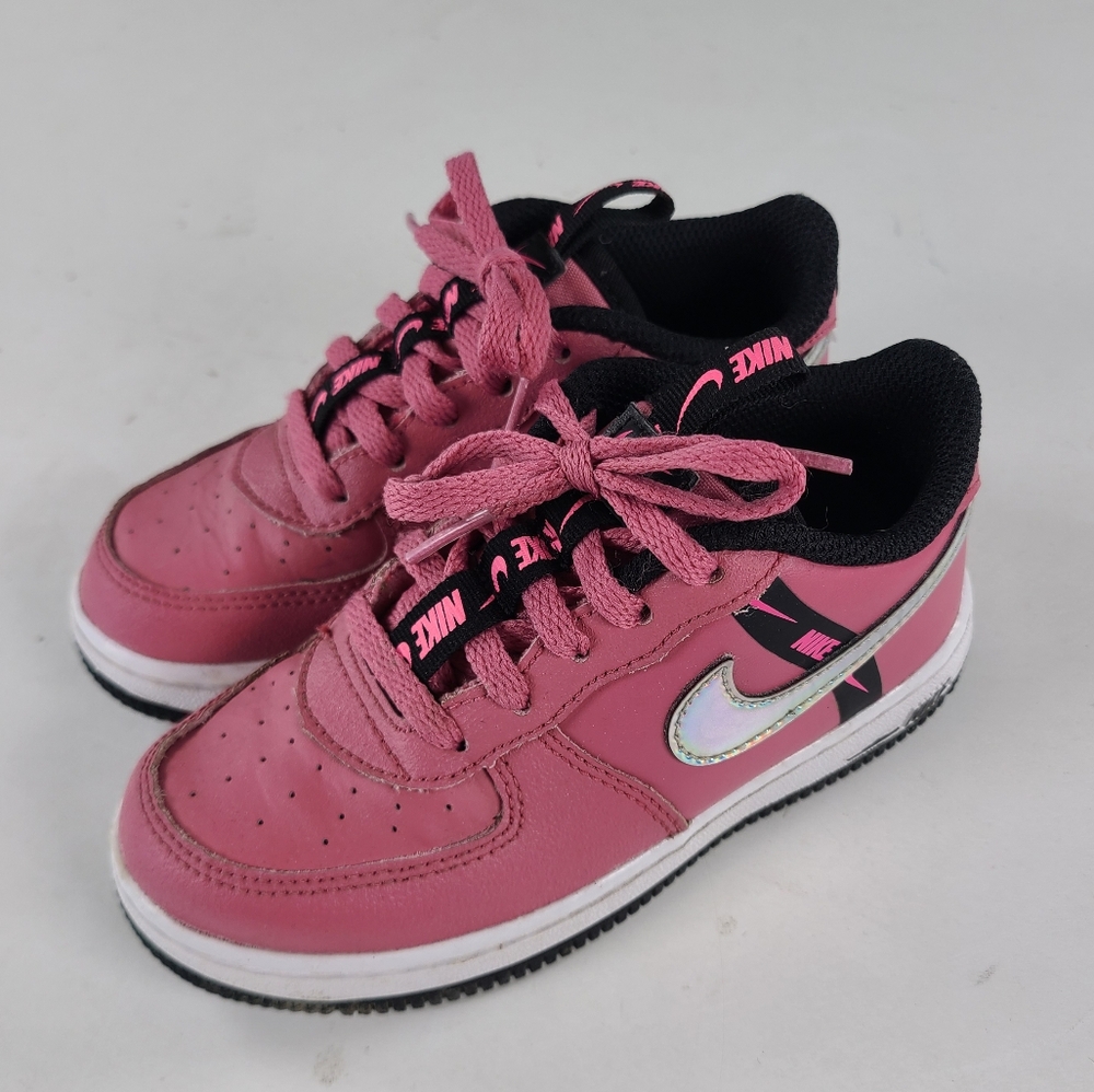 Nike FORCE 1 Kids Shoes 10c Pink Black Air Force 1 Basketball shoe